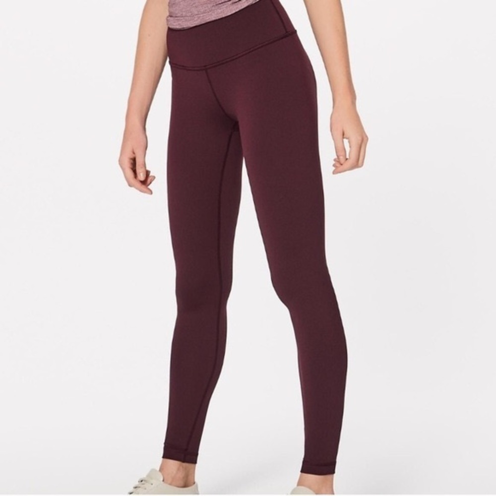 Lulu Lemon Maroon Leggings